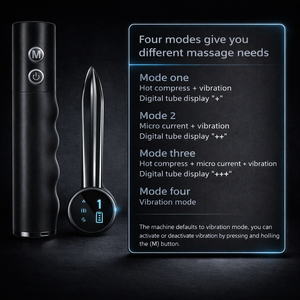 Hot compress vibration massage device