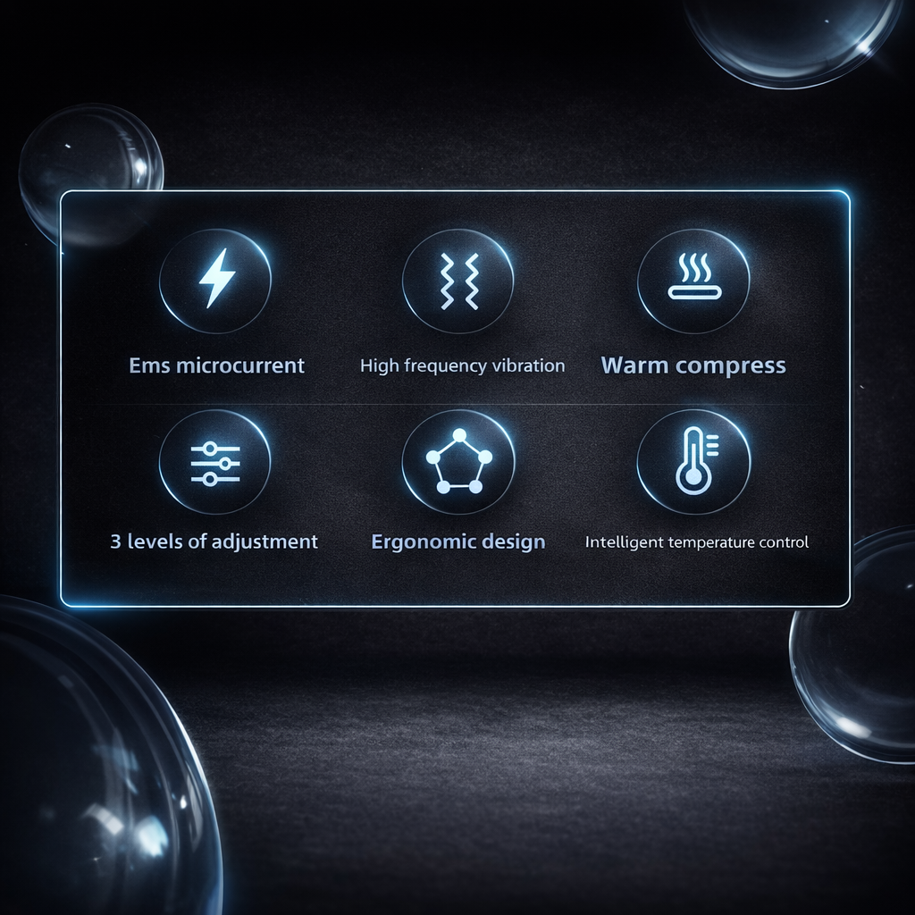 Hot compress vibration massage device