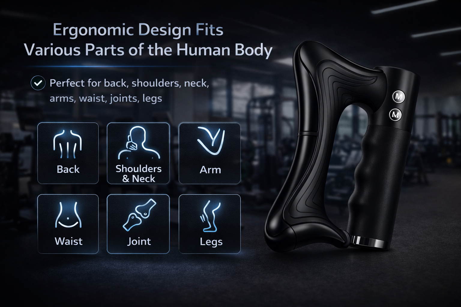 Hot compress vibration massage device